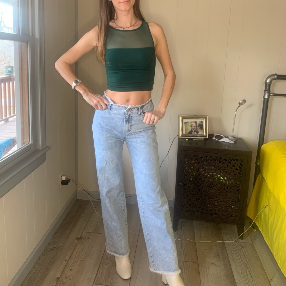SALE Frayed Denim Jeans